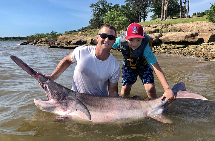 Kiefer Man Lands 143-lb Paddlefish – New Record