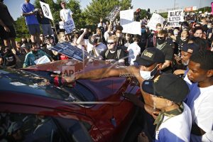 Pickup drives through Tulsa protesters, several injured