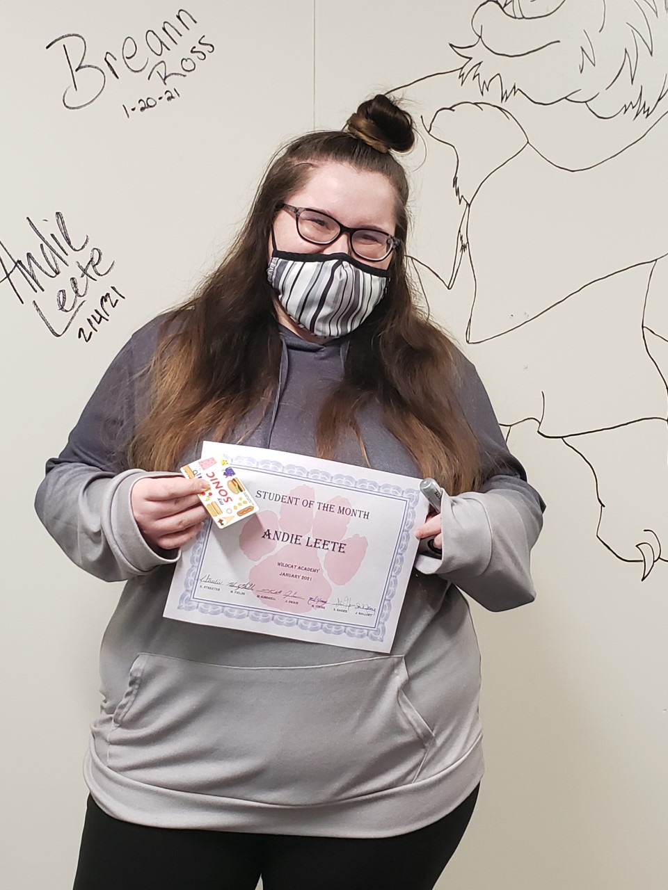 PCPS Wildcat Academy Announces Their January Student of the Month Andie Leete