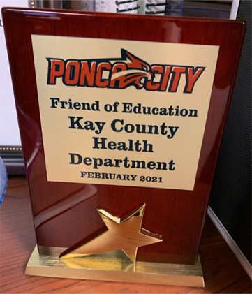 Kay County Health Department named ‘Friend of Education’