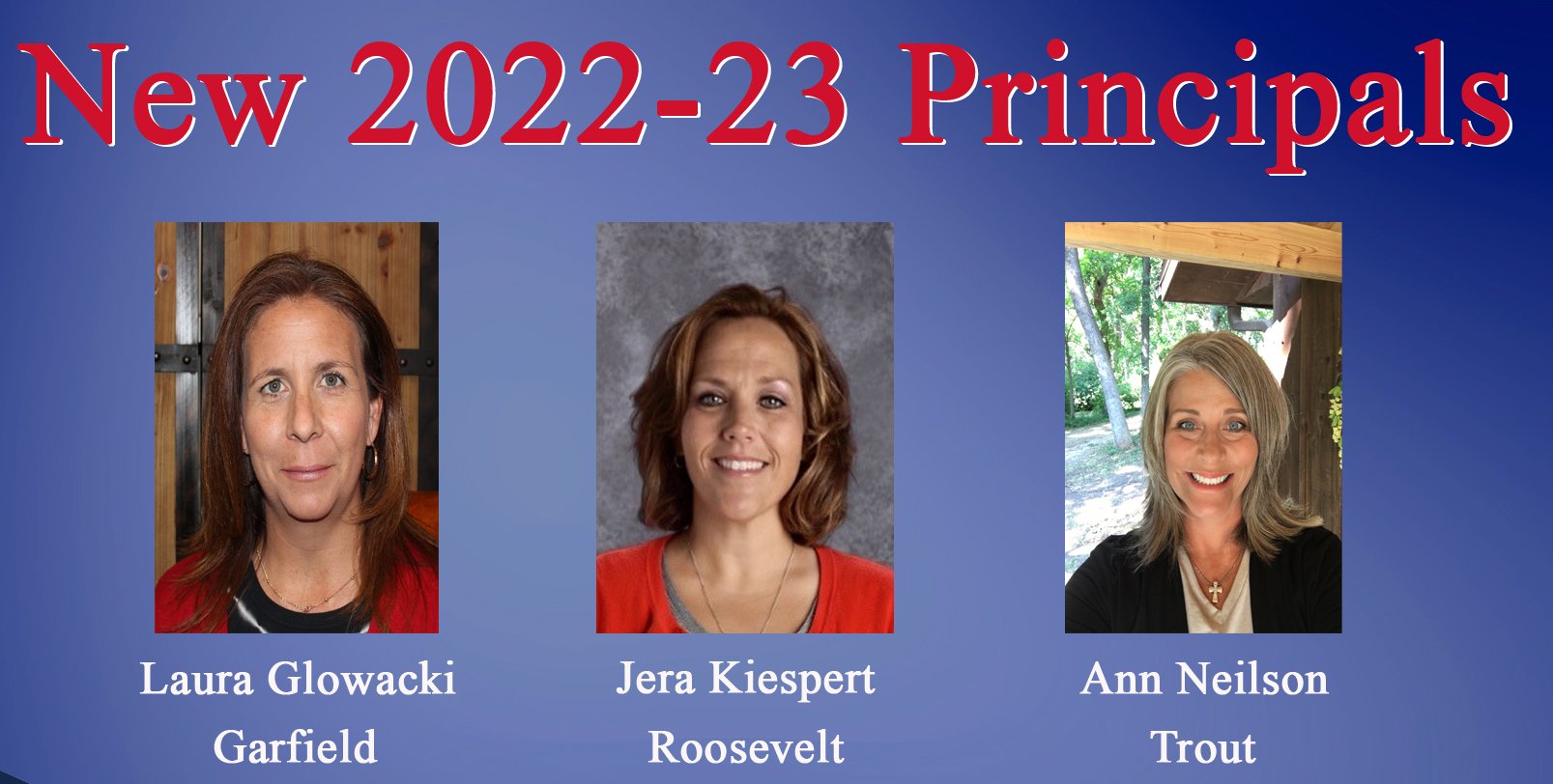 Three New Principals Named for PCPS