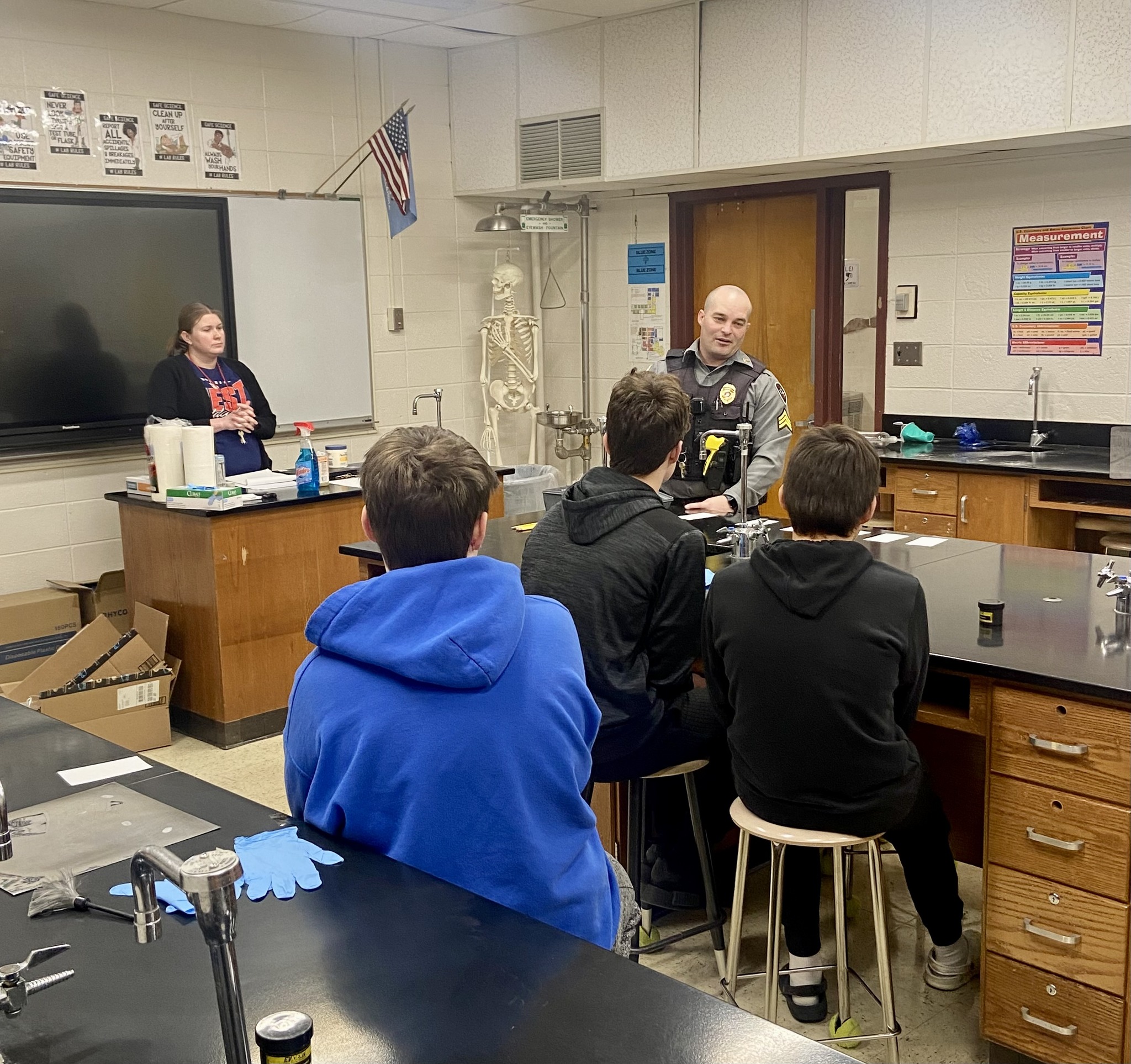 WMS Students Learns About Crime Scene Investigation