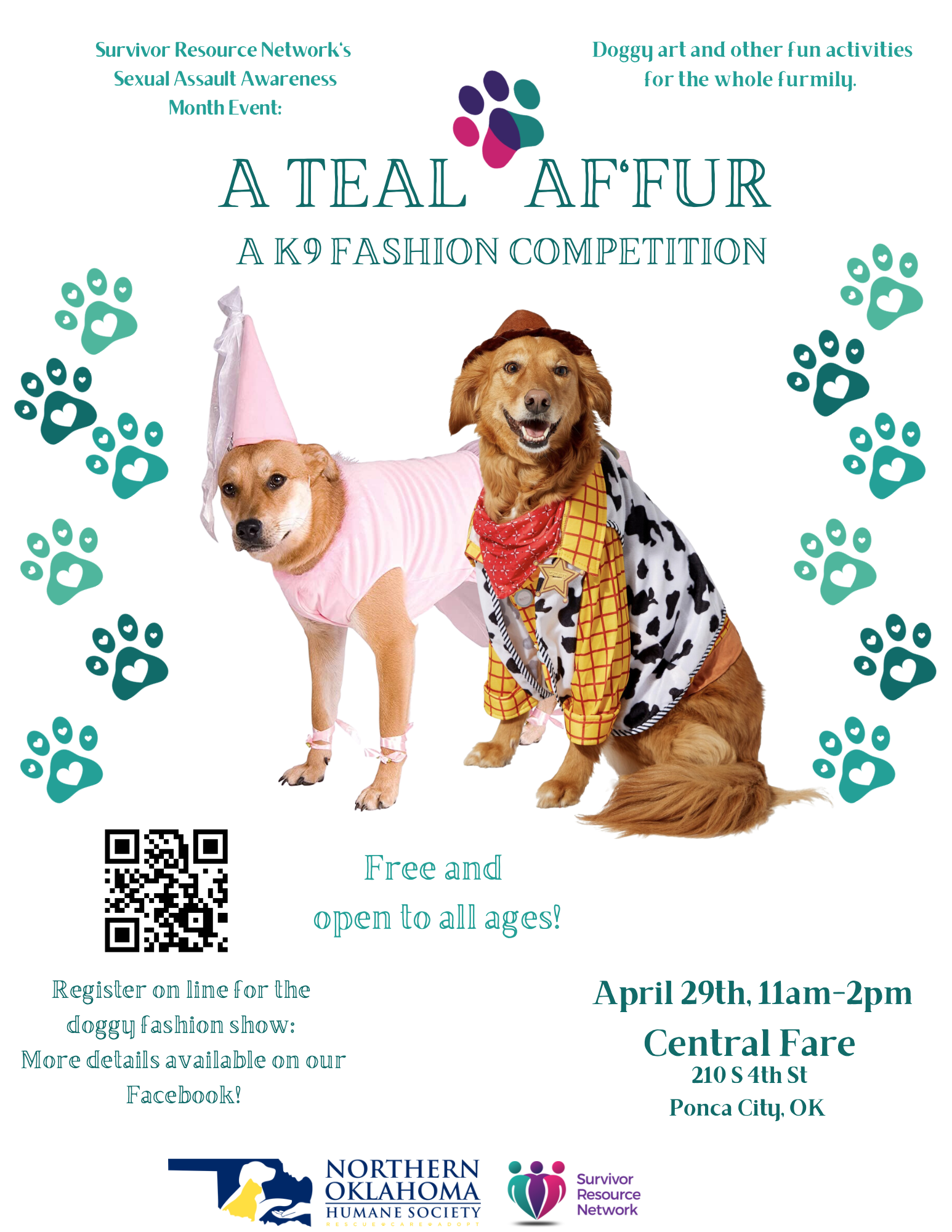 Survivor Resource Network’s First Inaugural “A Teal Af’fur” This Saturday