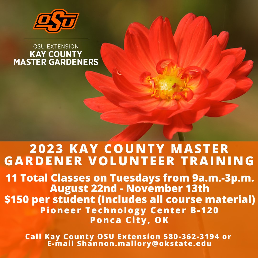 Master Gardener Class Offered This Fall in Ponca City