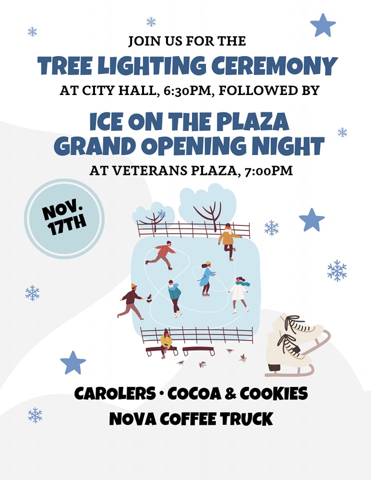 Season Opens For “Ice on the Plaza” This Friday After Tree Lighting in Ponca City