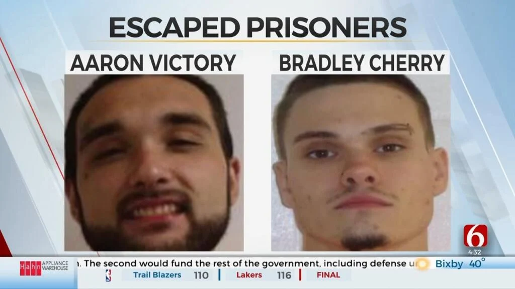 2 PRISONERS BACK IN CUSTODY AFTER ESCAPING FROM DICK CONNER CORRECTIONAL CENTER IN HOMINY
