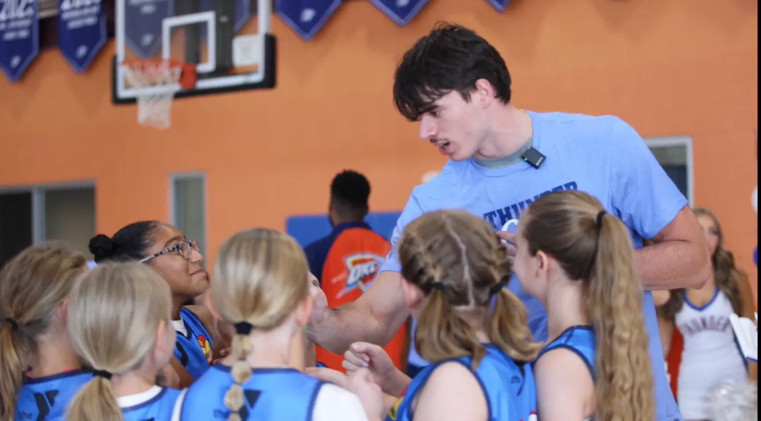 Thunder players coach YMCA athletes for Love’s Youth Media Day