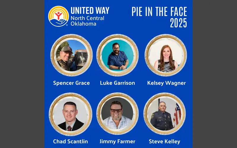 United Way of NC Oklahoma Pie in the Face Contest, Voting Open Now