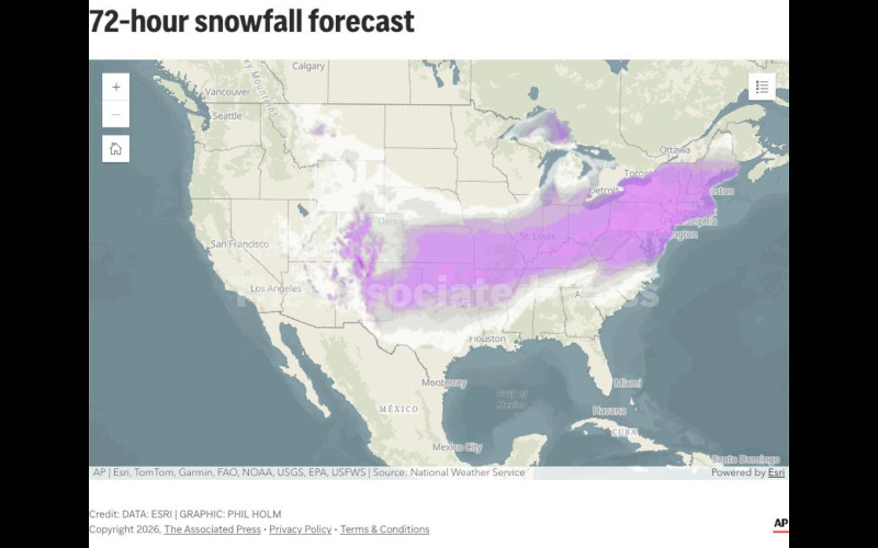 More than 9,000 flights canceled as major winter storm bears down across much of the US