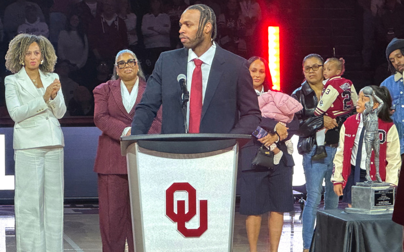 Oklahoma retires Buddy Hield’s No. 24 jersey; AP All-American led the Sooners to 2016 Final Four
