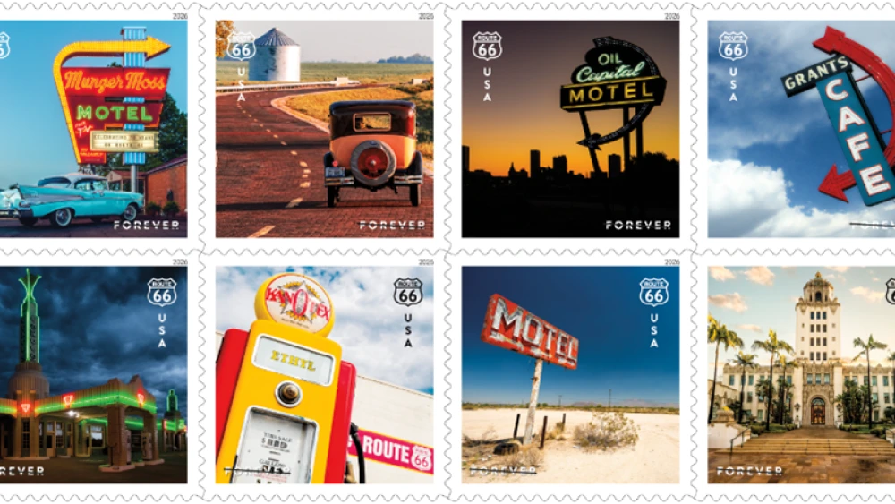 U.S. Postal Service unveils Route 66 stamps for 100th anniversary