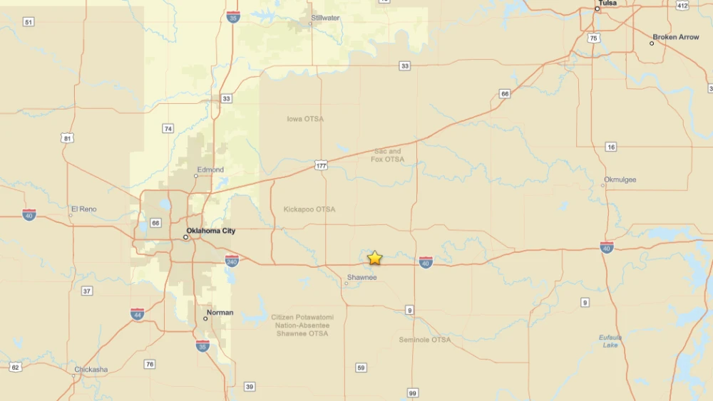 USGS reports 3.5 magnitude earthquake in Pottawatomie County