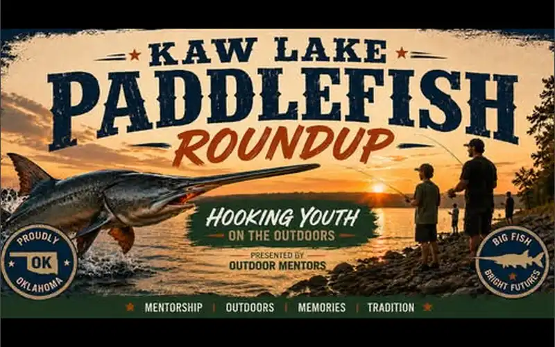 Oklahoma Paddlefish Fishing Event for Youth July 11 at Kaw Lake