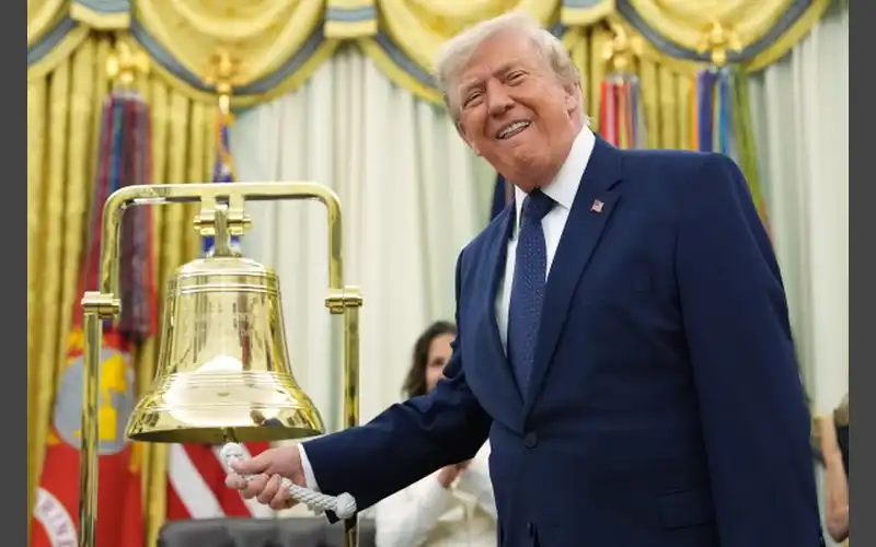 Trump rings Wall Street’s opening bells as he ties his presidency to stock market gains