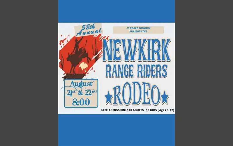 58th Annual Newkirk Range Riders Rodeo This Friday and Saturday in Newkirk