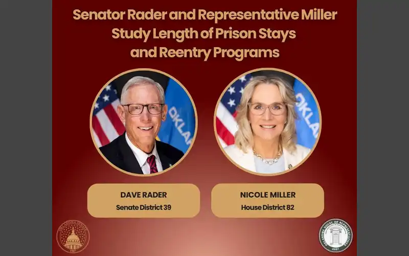 Senator Rader, Representative Miller Study Length of Prison Stays, Reentry Programs
