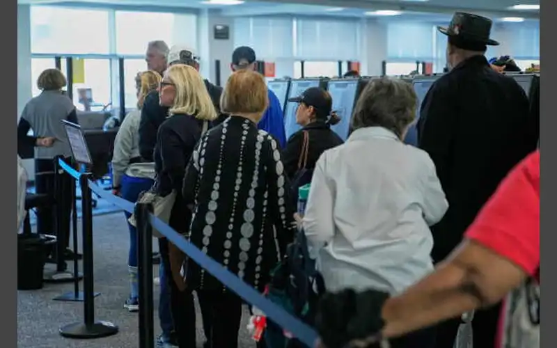 Many states deciding control of the Senate are seeing a big boost in early voting, AP analysis shows