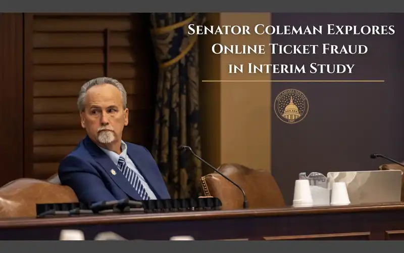 Sen. Bill Coleman, R-Ponca City Holds Interim Study Exploring Online Ticket Fraud